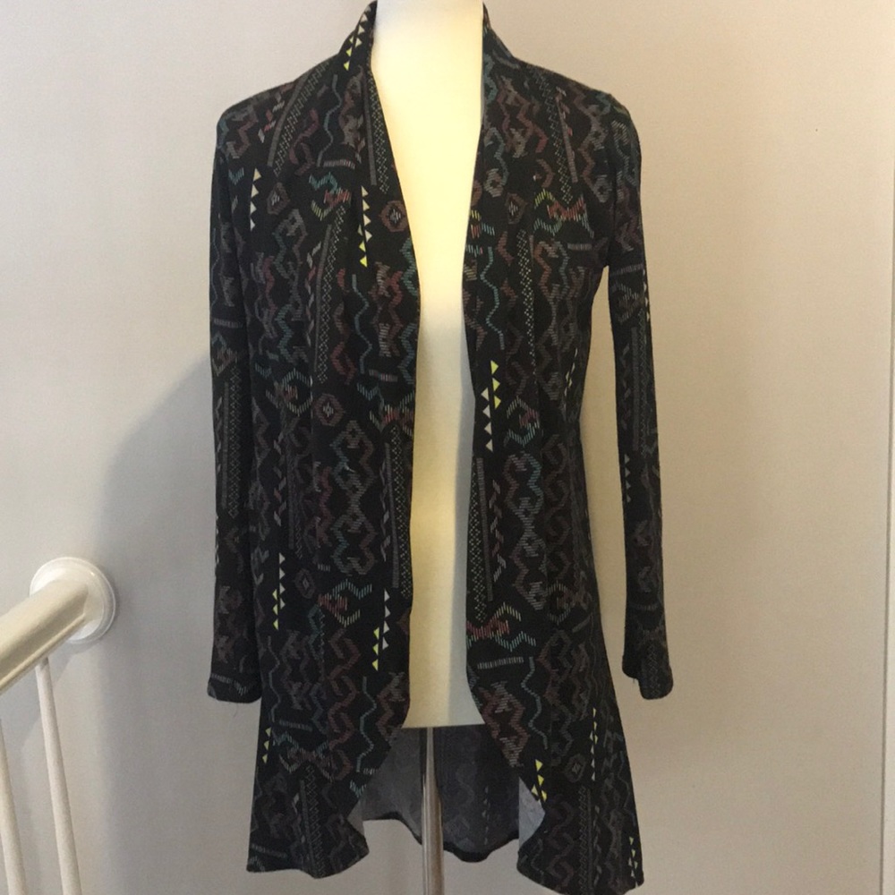 Pinc Aztec Open Cardigan Duster Size Large